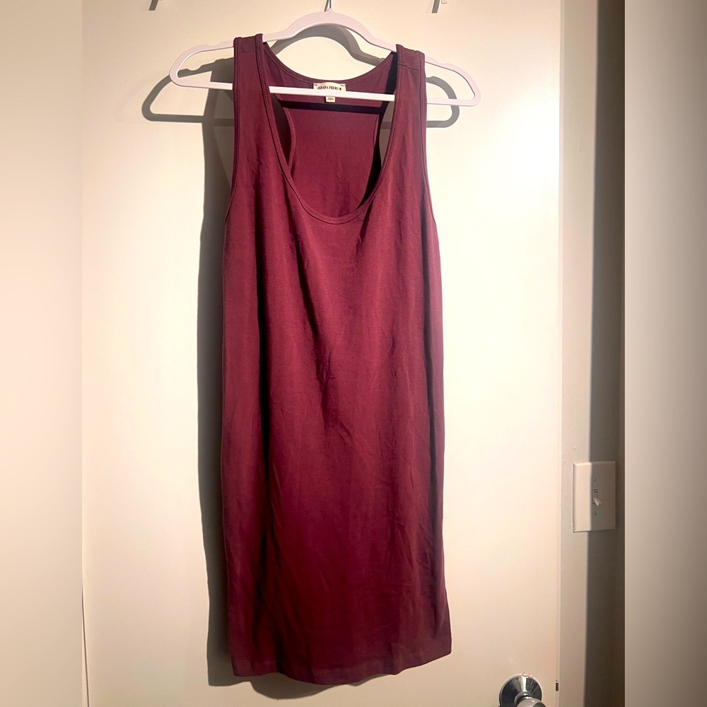 Zenana premium Maroon racer back dress